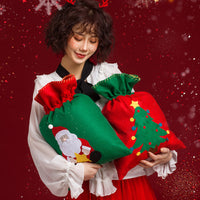 HKM-236371 Creative Cotton Cloth Christmas Gift Bags in Various Designs