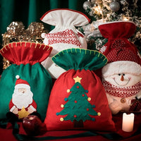 HKM-236371 Creative Cotton Cloth Christmas Gift Bags in Various Designs