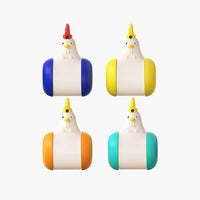HKM-236691 Funny Cat Toy New Product Electric Sounding Tumbler Hair Laser Chicken Funny Cat Toy