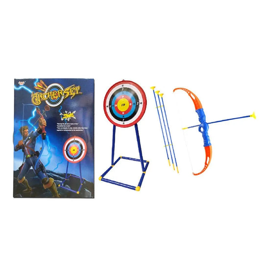 HKM-236883 Archery Target Practice Set for Kids - Bow and Arrow Outdoor Toy Game