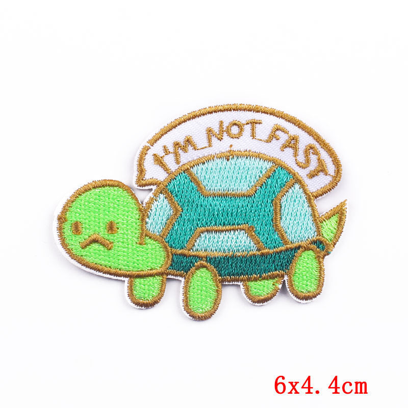 HKM-237011 Cartoon Frog Duck Embroidery Patch for Clothing and Home Textiles
