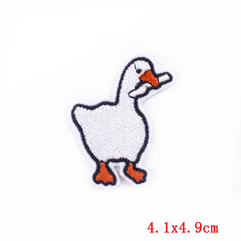 HKM-237011 Cartoon Frog Duck Embroidery Patch for Clothing and Home Textiles