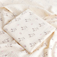 HKM-237075 Korean Baby Double-Layer Gauze Bath Towel in Fun Patterns and Soft Colors