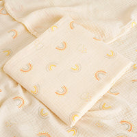HKM-237075 Korean Baby Double-Layer Gauze Bath Towel in Fun Patterns and Soft Colors