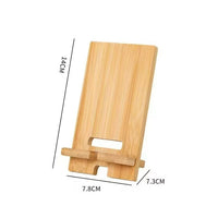 HKM-237139 Solid Wood Mobile Phone Holder with 3 Layers - Multi-Purpose Retro and Light Burnt Designs