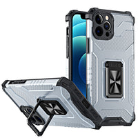 HKM-237331 3D Protective Phone Case with Magnetic Ring for LG, Samsung, Apple, OPPO, vivo, OnePlus, Huawei, Motorola, and Xiaomi