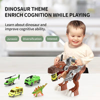 HKM-237331 Dinosaur Playset with Tyrannosaurus Models and Capture Car for Educational DIY Fun for Kids