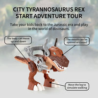 HKM-237331 Dinosaur Playset with Tyrannosaurus Models and Capture Car for Educational DIY Fun for Kids