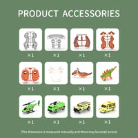 HKM-237331 Dinosaur Playset with Tyrannosaurus Models and Capture Car for Educational DIY Fun for Kids