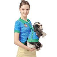 HKM-237395 Blue Tiger Cardigan Dog Sweater for Pets in Fruit Green - Various Sizes Available