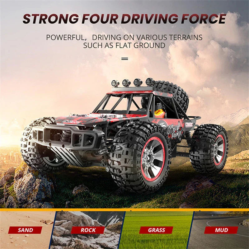 HKM-237651 1:10 Scale High-Speed 4WD Off-Road Remote Control Vehicle for Indoor and Outdoor Use