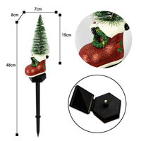 HKM-238035 Christmas Solar Outdoor Yard Lamp for Yard Decoration and Atmosphere Enhancement