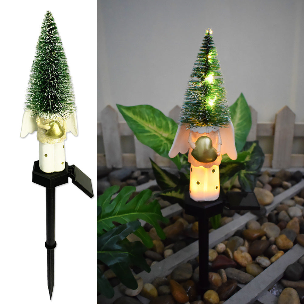 HKM-238035 Christmas Solar Outdoor Yard Lamp for Yard Decoration and Atmosphere Enhancement