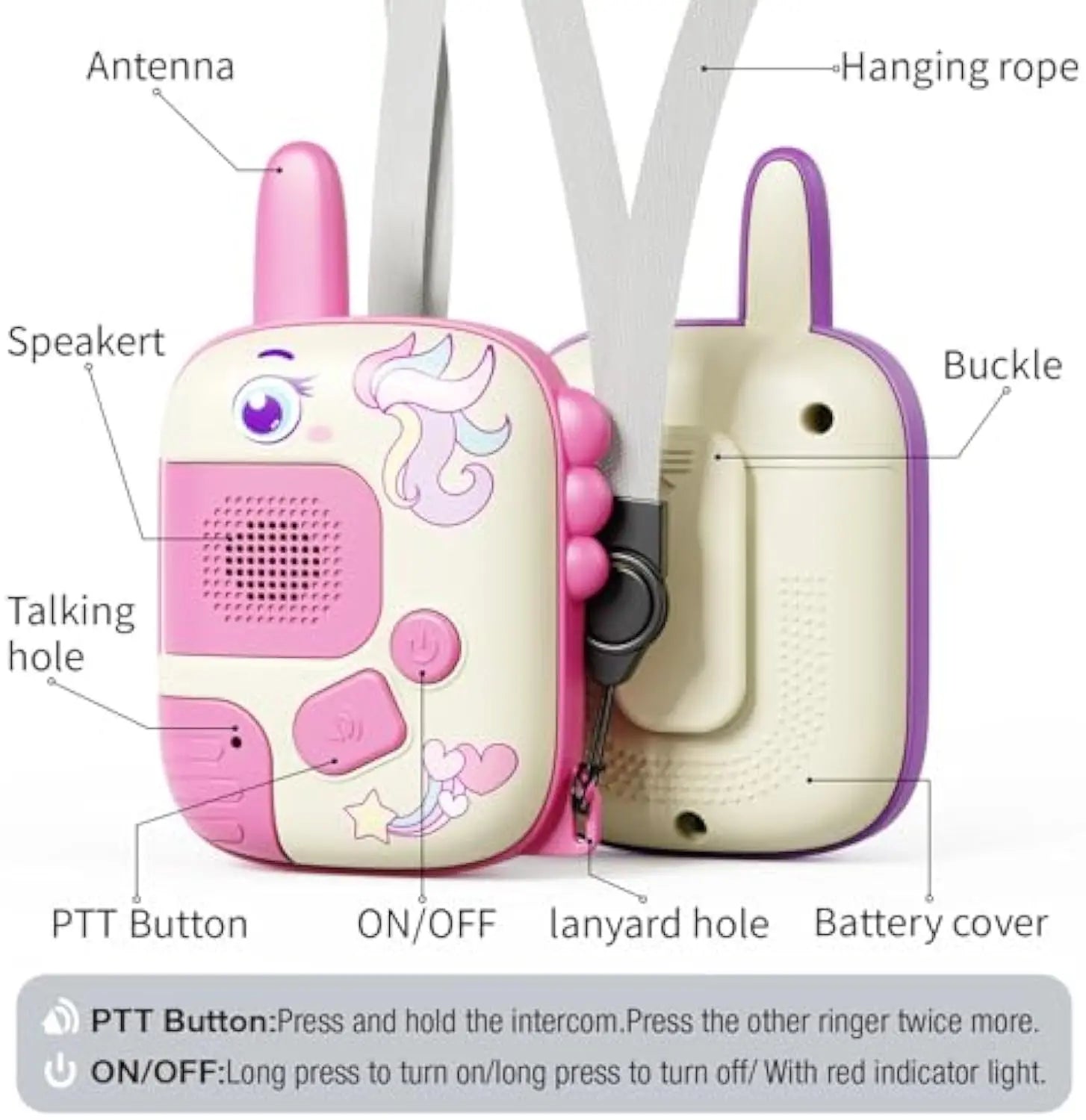 HKM-238035 Kids Handheld Walkie Talkie Toy for Outdoor Adventures, Wireless Intercom with Up to 50km Range