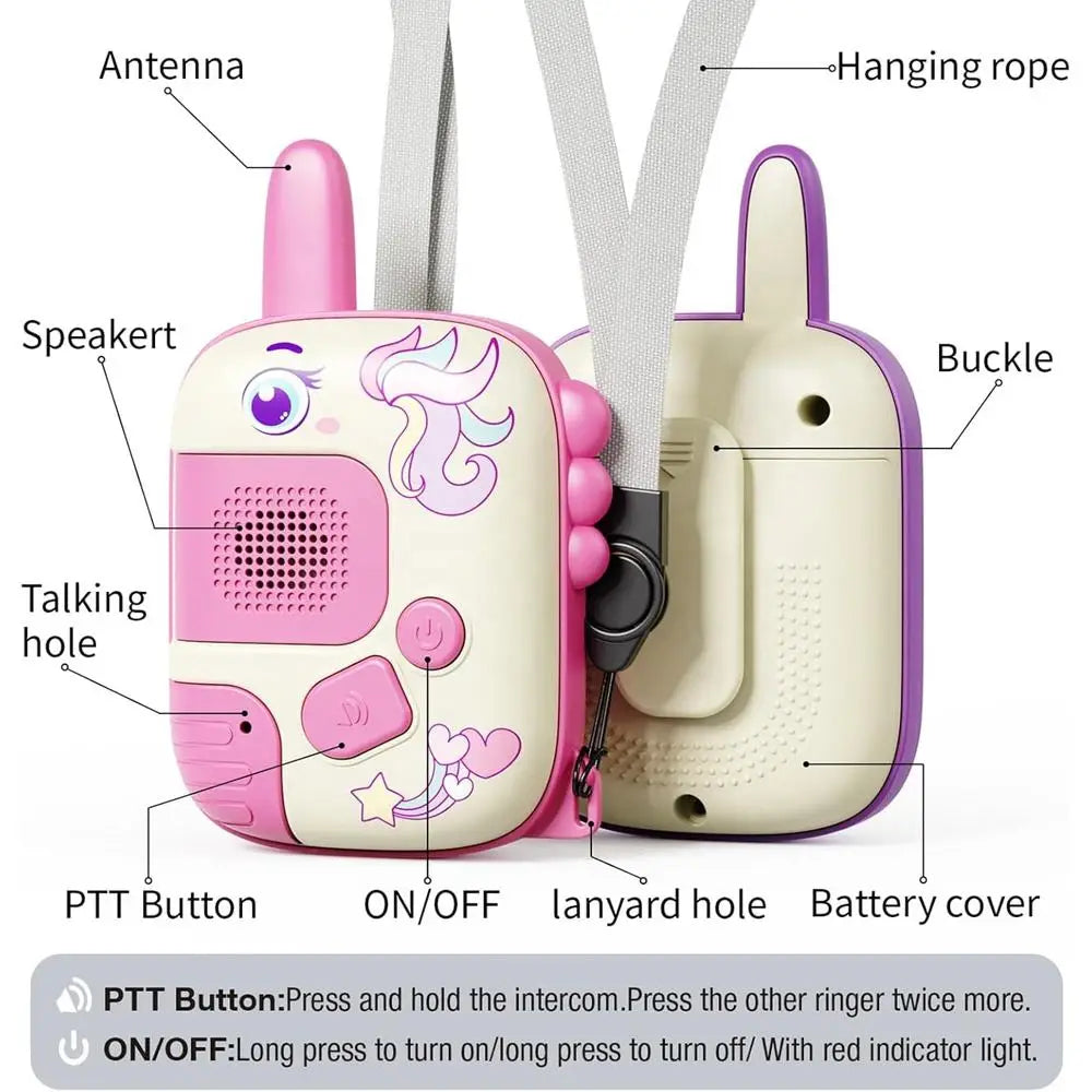 HKM-238035 Kids Handheld Walkie Talkie Toy for Outdoor Adventures, Wireless Intercom with Up to 50km Range