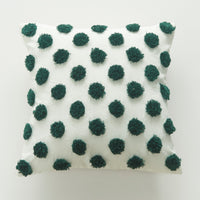 HKM-238035 Moroccan Tufted Dots Pillow Cover - Modern Simple Design, Various Colors, 45x45cm