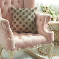HKM-238035 Moroccan Tufted Dots Pillow Cover - Modern Simple Design, Various Colors, 45x45cm