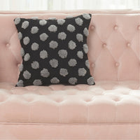HKM-238035 Moroccan Tufted Dots Pillow Cover - Modern Simple Design, Various Colors, 45x45cm