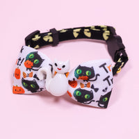 HKM-238099 Versatile Pet Collar for Cats and Dogs with Safety Buckle - Halloween and Easter Designs