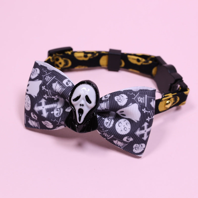 HKM-238099 Versatile Pet Collar for Cats and Dogs with Safety Buckle - Halloween and Easter Designs