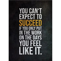 HKM-238163 Calligraphy Canvas Art - Stock Trading Inspirational Quotes - Frameless Painting Core - Multiple Sizes Available