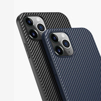 HKM-238483 Carbon Fiber Anti-Fall Mobile Phone Case for iPhone Models