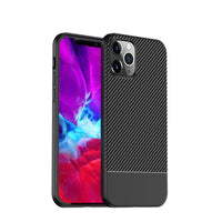 HKM-238483 Carbon Fiber Anti-Fall Mobile Phone Case for iPhone Models
