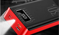 HKM-238611 30000mAh High-Capacity Power Bank with LCD Display and LED Light