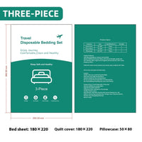 HKM-239059 Portable Disposable Duvet Cover and Pillowcase Set for Travel - Three-Piece and Four-Piece Options Available