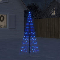 HKM-239187 LED Christmas Tree Decoration for Flagpole - 200 Warm White Lights, 180 cm Height, 8 Lighting Effects