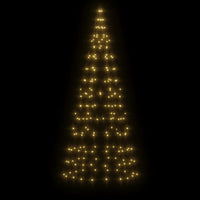 HKM-239187 LED Christmas Tree Decoration for Flagpole - 200 Warm White Lights, 180 cm Height, 8 Lighting Effects
