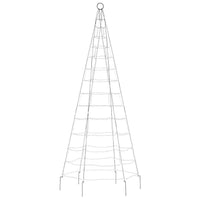 HKM-239187 LED Christmas Tree Decoration for Flagpole - 200 Warm White Lights, 180 cm Height, 8 Lighting Effects