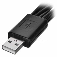HKM-239571 10-in-1 Universal USB Charging and Sync Cable for Multiple Mobile Devices, 25.5 cm Length, Black
