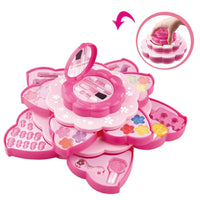 HKM-239635 Pretend Makeup Play Set for Girls - Lipsticks, Lip Gloss, Nail Polish, and Brushes in Retail Package