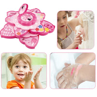 HKM-239635 Pretend Makeup Play Set for Girls - Lipsticks, Lip Gloss, Nail Polish, and Brushes in Retail Package