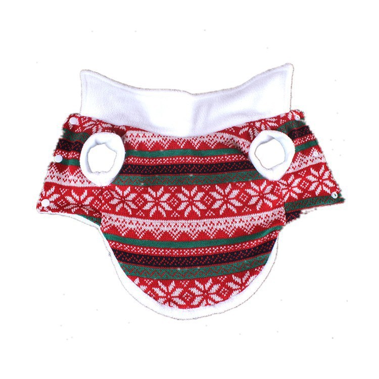 HKM-239635 Stylish Cotton Dog Sweater for Winter and Fall in Black and Red with Jacquard Design