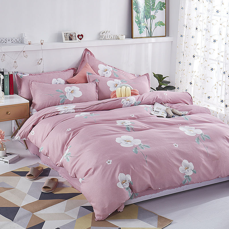 HKM-239699 Skin-Friendly Polyester Quilt Cover Set in Striped and Geometric Patterns - Various Sizes Available