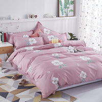 HKM-239699 Skin-Friendly Polyester Quilt Cover Set in Striped and Geometric Patterns - Various Sizes Available