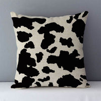 HKM-239763 Geometric Abstract Linen Throw Pillow Cover for Modern Home Decor