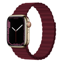 HKM-239891 Silicone Loop Magnetic Watch Strap for Apple - Various Colors and Sizes