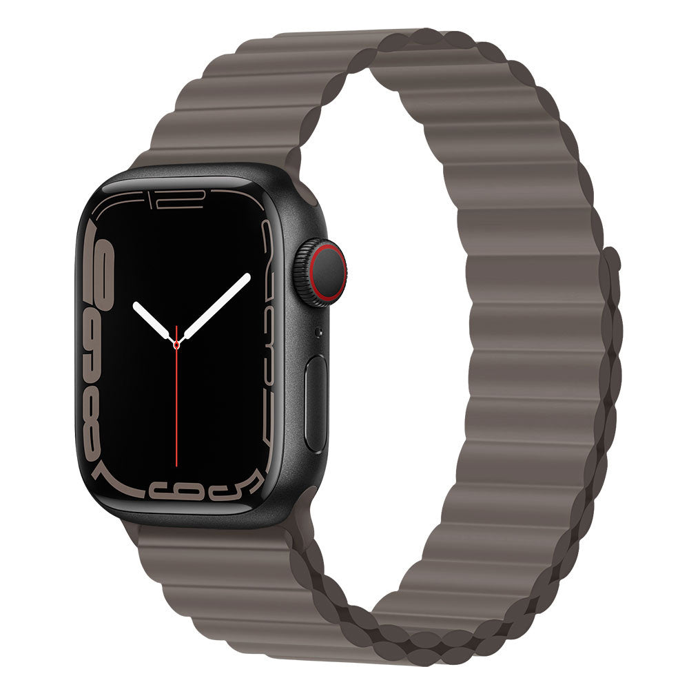 HKM-239891 Silicone Loop Magnetic Watch Strap for Apple - Various Colors and Sizes