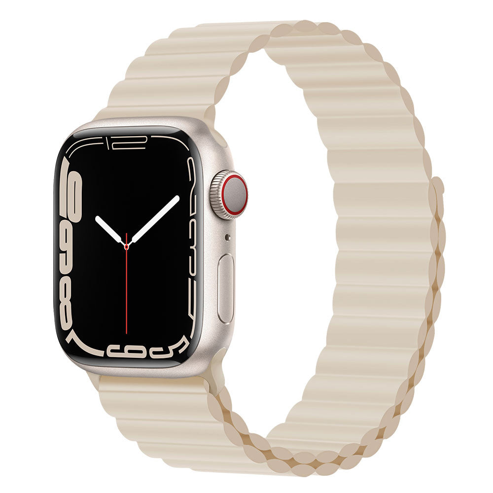 HKM-239891 Silicone Loop Magnetic Watch Strap for Apple - Various Colors and Sizes