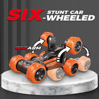 HKM-239955 6-Wheel Stunt RC Car with 2.4GHz Remote Control for Kids - Transformer Toy for Indoor and Outdoor Fun