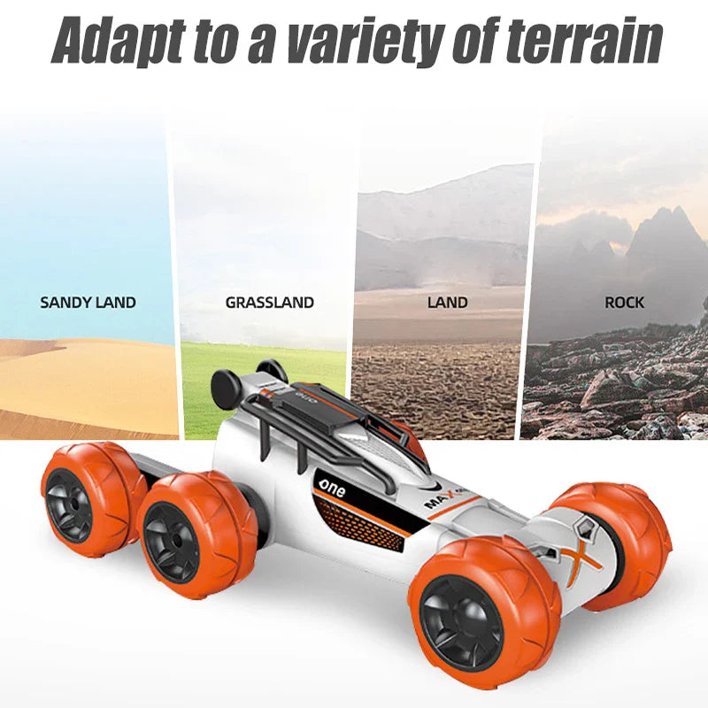 HKM-239955 6-Wheel Stunt RC Car with 2.4GHz Remote Control for Kids - Transformer Toy for Indoor and Outdoor Fun
