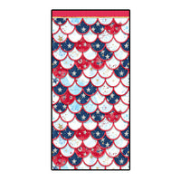 HKM-239955 Microfiber Mermaid-Print Bath Towel - Quick-Drying & Lightweight Rectangular Design