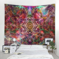 HKM-240083 Nordic Style Polyester Hanging Cloth Tapestry - Landscape Design, Multiple Sizes Available
