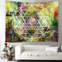 HKM-240083 Nordic Style Polyester Hanging Cloth Tapestry - Landscape Design, Multiple Sizes Available