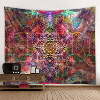 HKM-240083 Nordic Style Polyester Hanging Cloth Tapestry - Landscape Design, Multiple Sizes Available