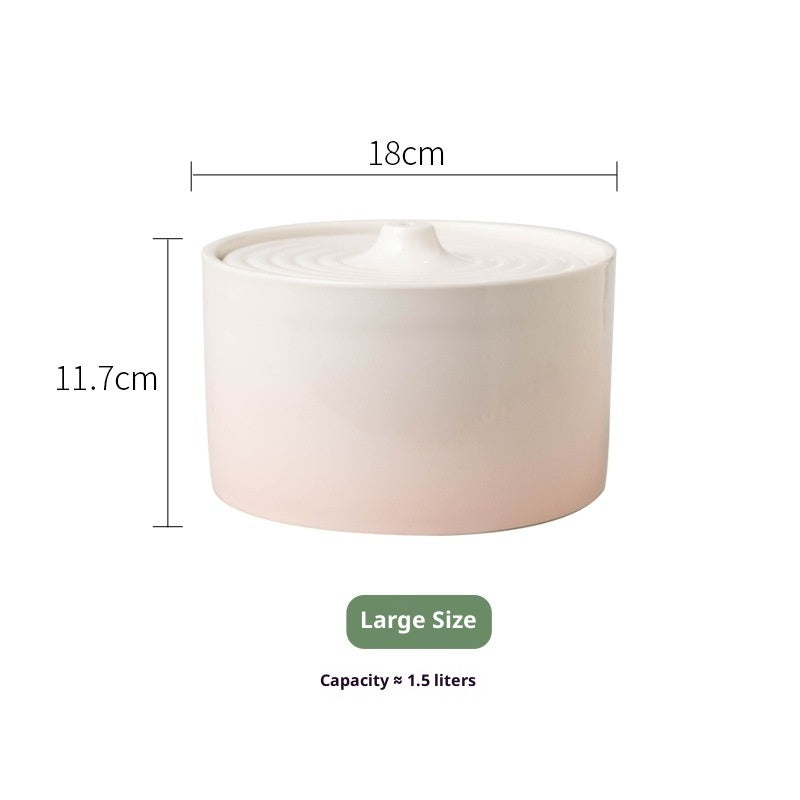 HKM-240147 Cat Electric Ceramic Water Dispenser Drink Fountain