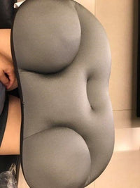 HKM-240211 Bodyluv Butterfly Pillow - 3D Ergonomic Design for Comfortable Sleep - Washable Microair Ball Filler - Available in Light Grey & Dark Grey